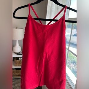 Lulu lemon red workout tank.